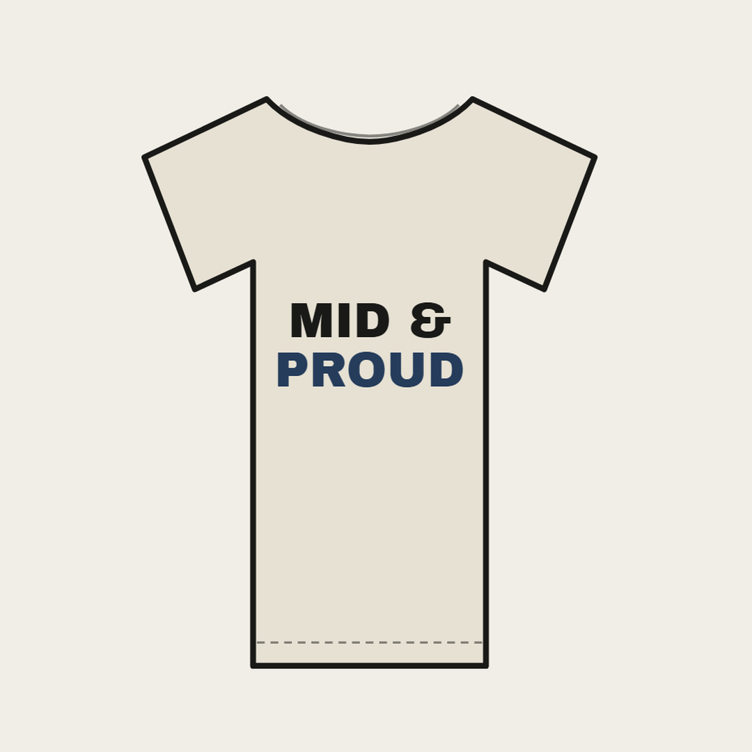 Emotional Support Tee — MID & PROUD